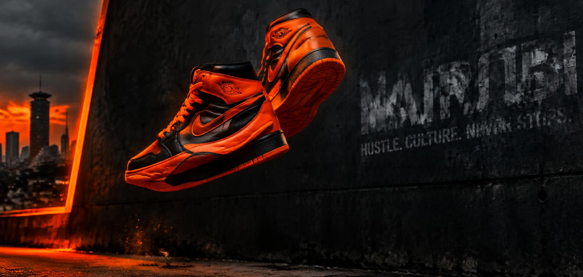 Orange sneakers in Nairobi